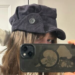 Stylish black Corduroy Hat